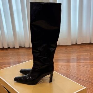Elegant Black Knee-High Women's Boots